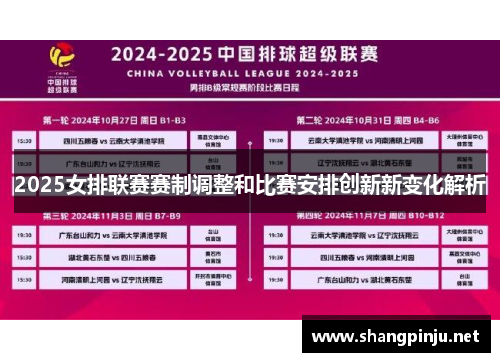 2025女排联赛赛制调整和比赛安排创新新变化解析